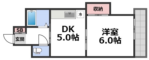6階の間取り図