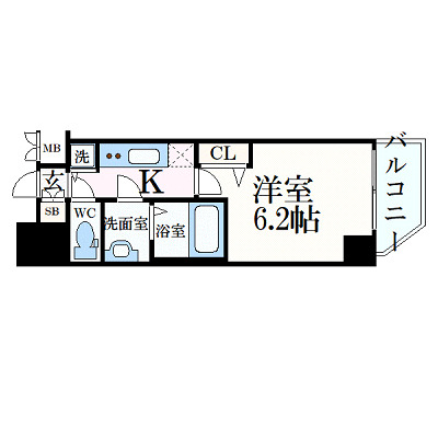 6階の間取り図