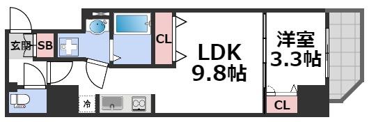 2階の間取り図