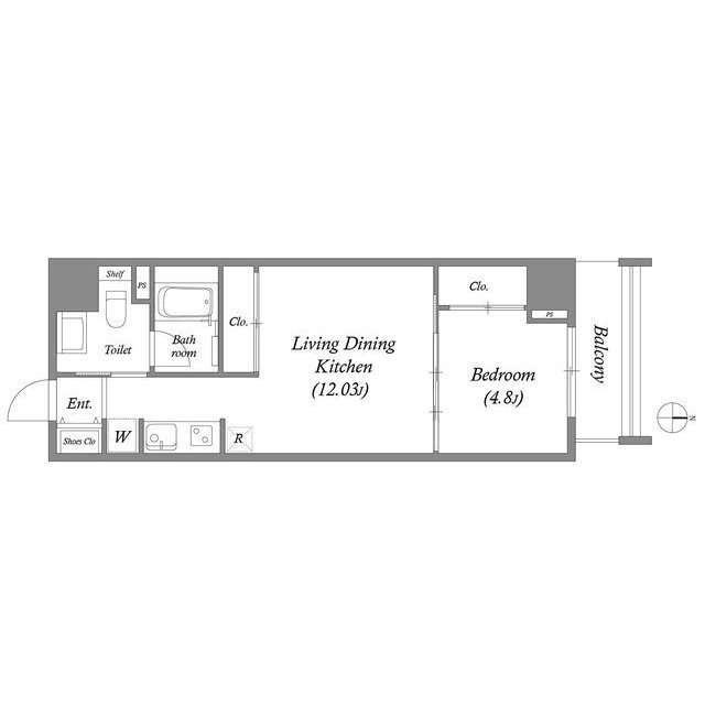 2階の間取り図