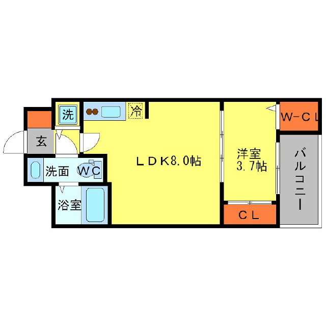 4階の間取り図