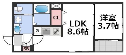 1階の間取り図