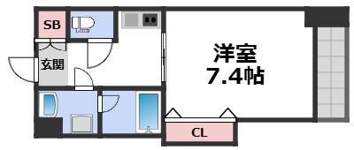 4階の間取り図