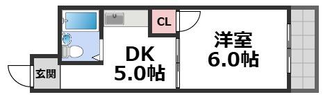 2階の間取り図