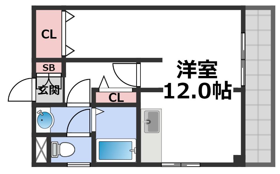 4階の間取り図