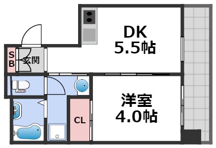 9階の間取り図