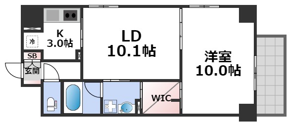 6階の間取り図