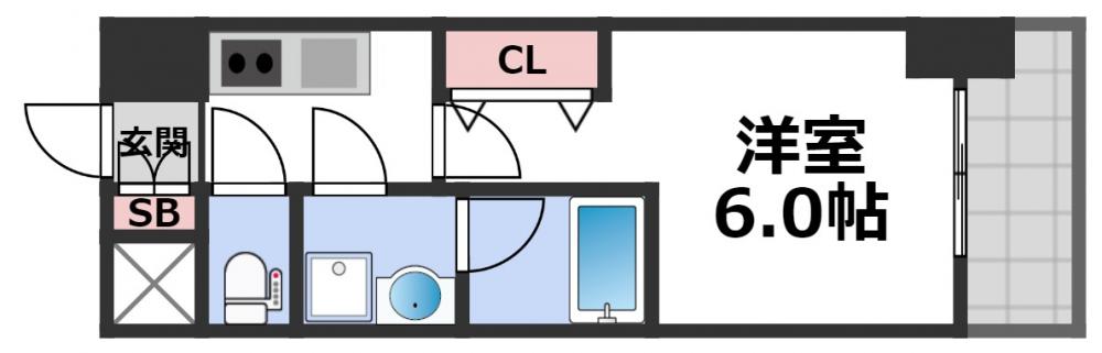 8階の間取り図