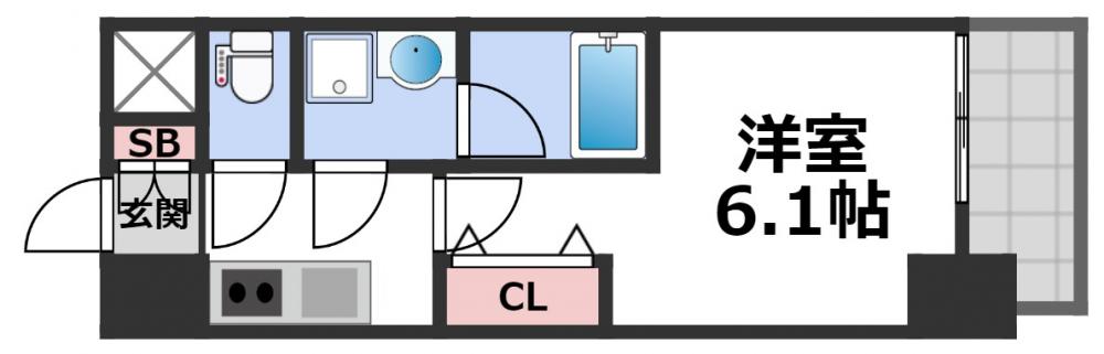 8階の間取り図