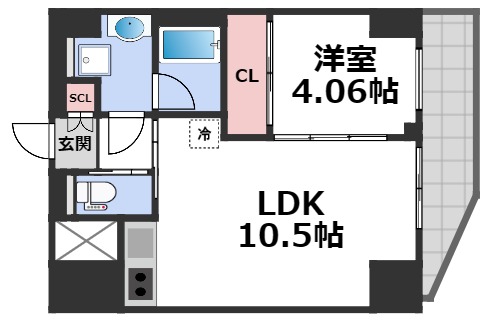 8階の間取り図