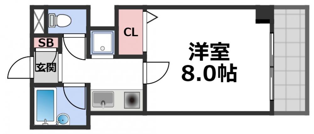 8階の間取り図