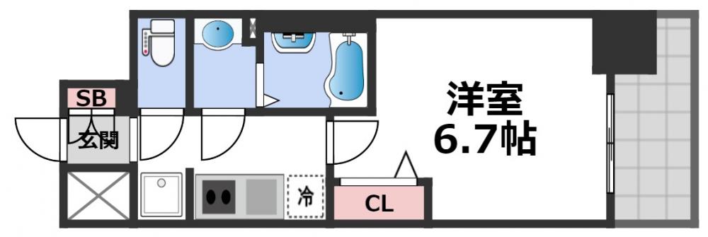8階の間取り図
