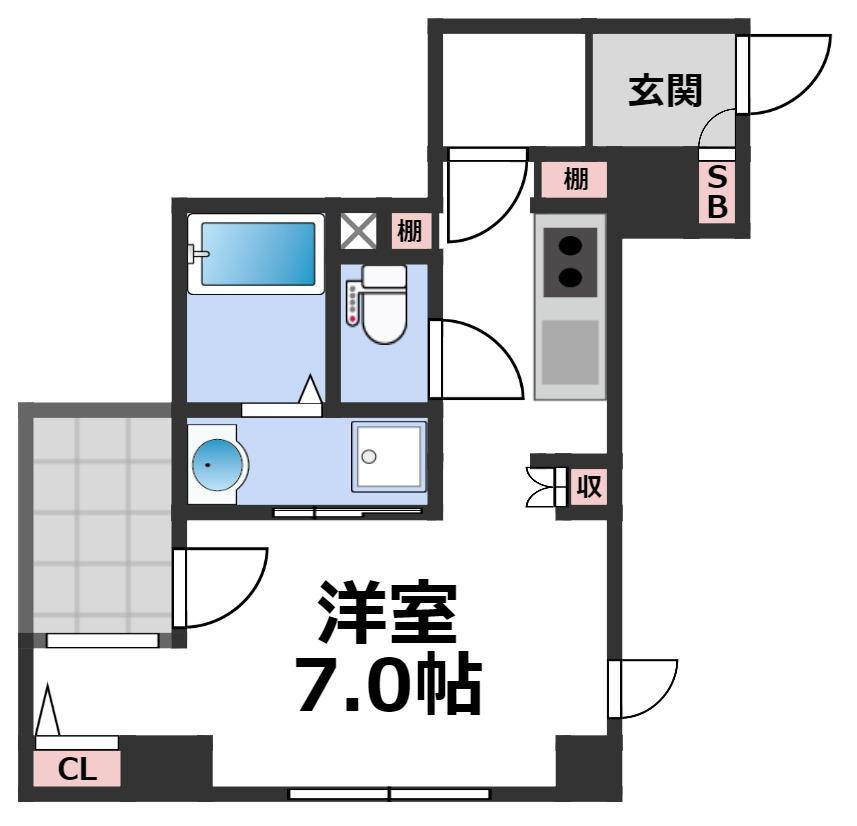 4階の間取り図