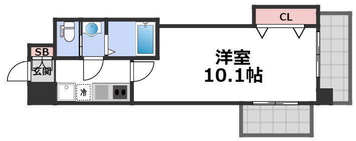8階の間取り図