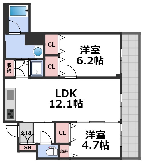 5階の間取り図