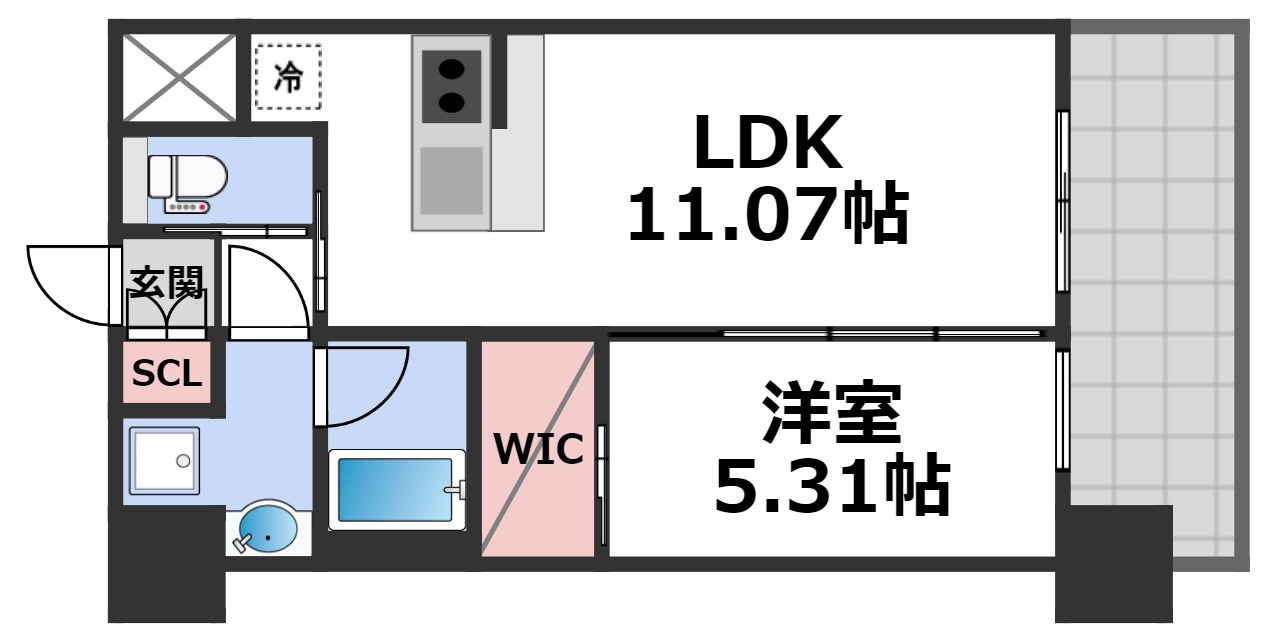 4階の間取り図