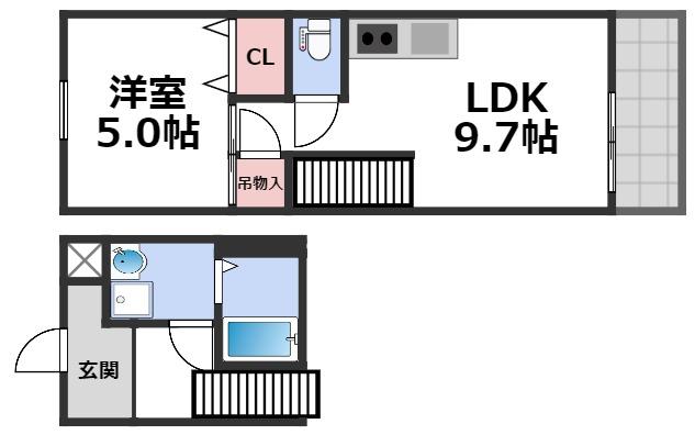 1階の間取り図