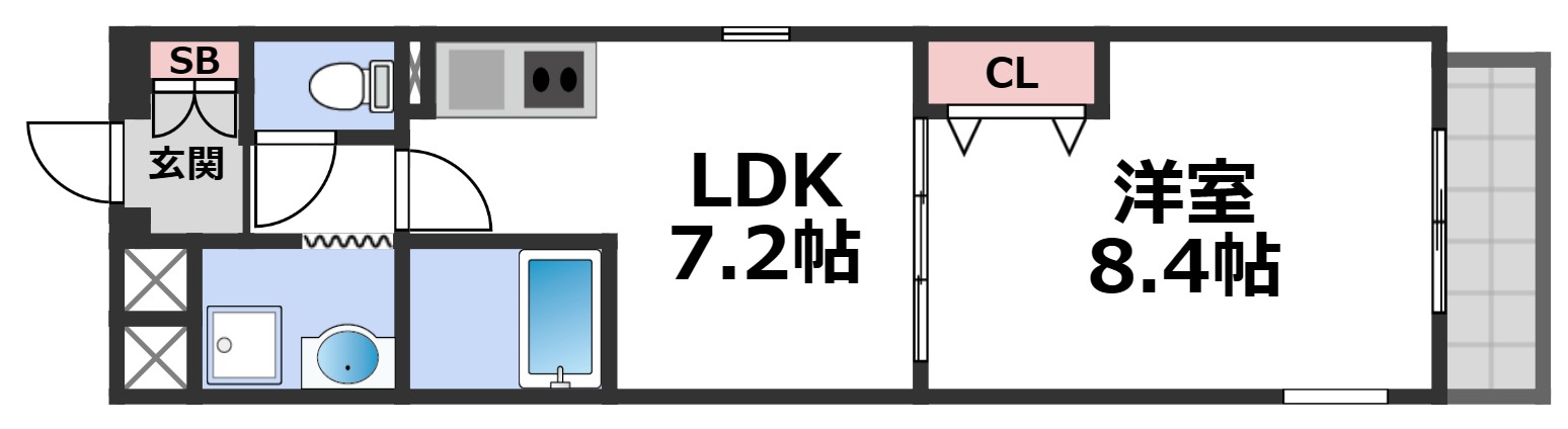 2階の間取り図