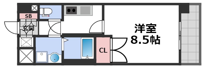 4階の間取り図