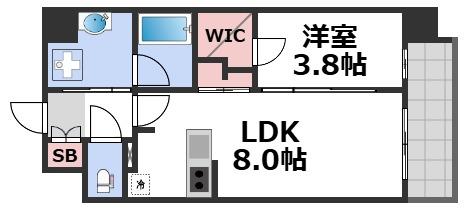 8階の間取り図