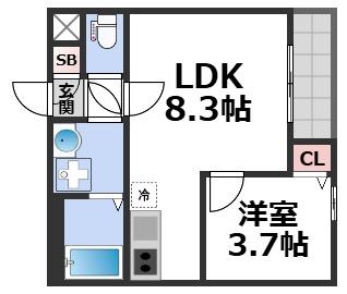 1階の間取り図