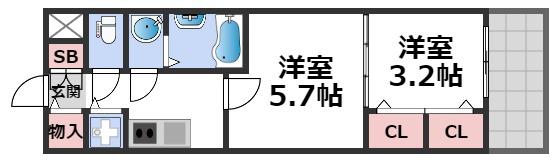 9階の間取り図