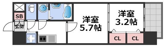 6階の間取り図