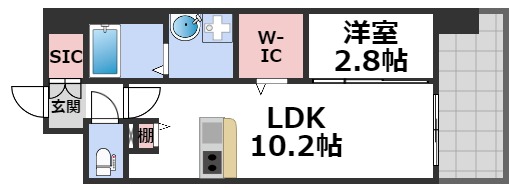8階の間取り図