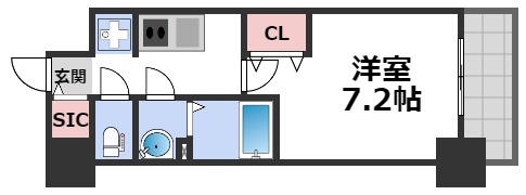 4階の間取り図