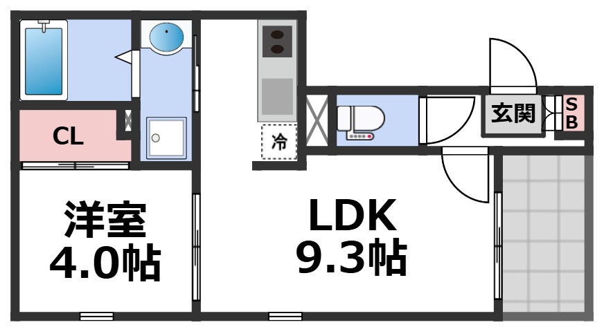 1階の間取り図