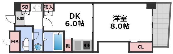 4階の間取り図