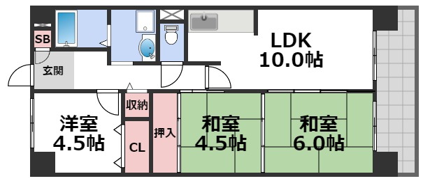 5階の間取り図