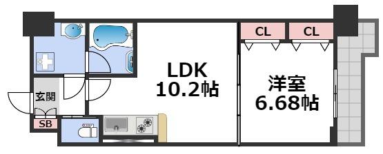 6階の間取り図