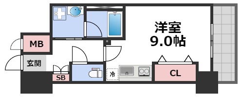 4階の間取り図