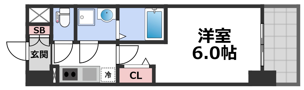 6階の間取り図