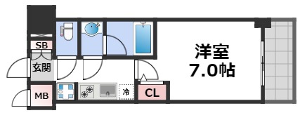 4階の間取り図