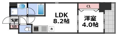 4階の間取り図
