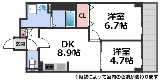 1階の間取り図