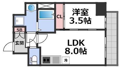 5階の間取り図