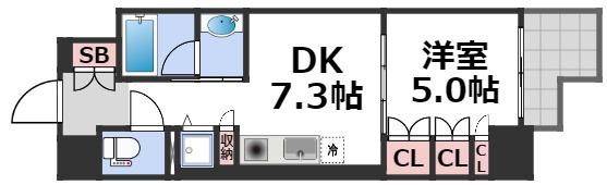 6階の間取り図