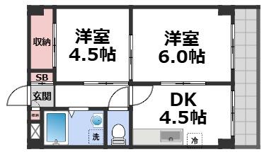 2階の間取り図