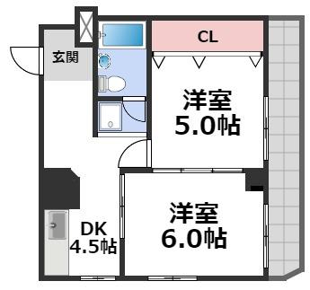 4階の間取り図