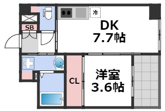8階の間取り図
