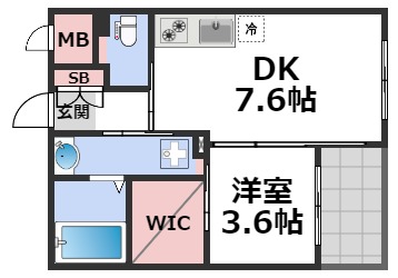 2階の間取り図