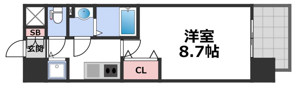 4階の間取り図