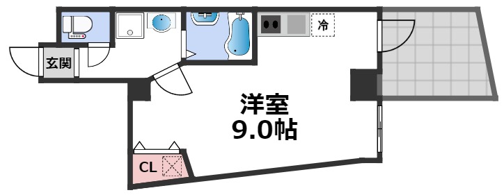 4階の間取り図