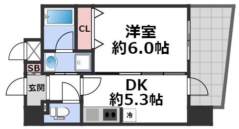 6階の間取り図