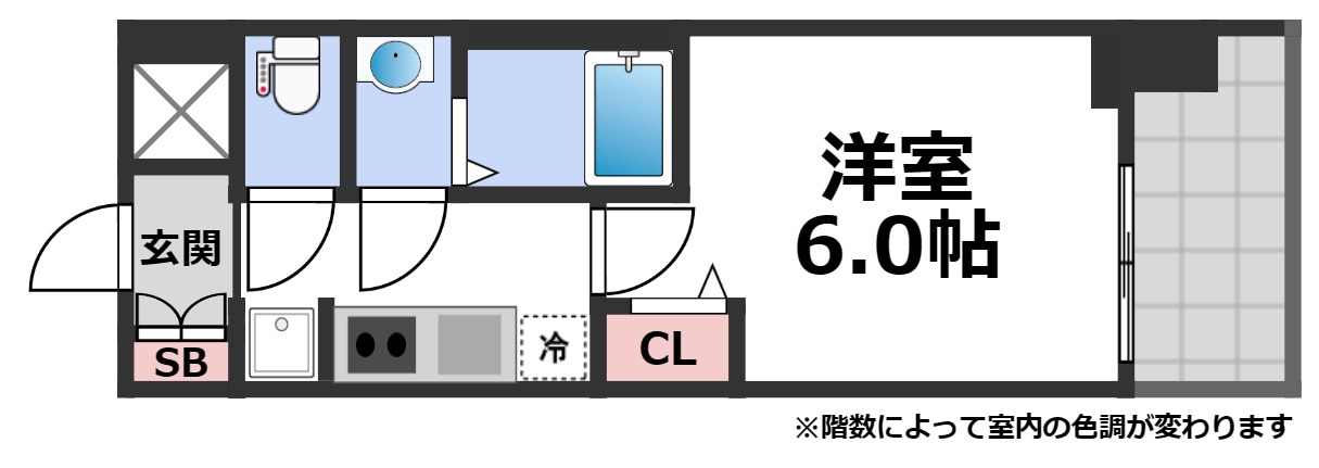 7階の間取り図