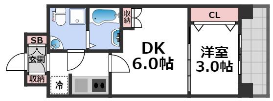 6階の間取り図
