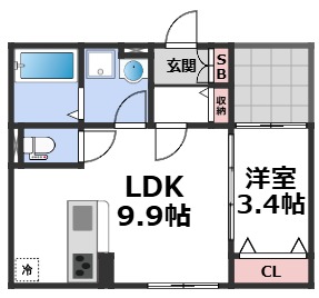 2階の間取り図